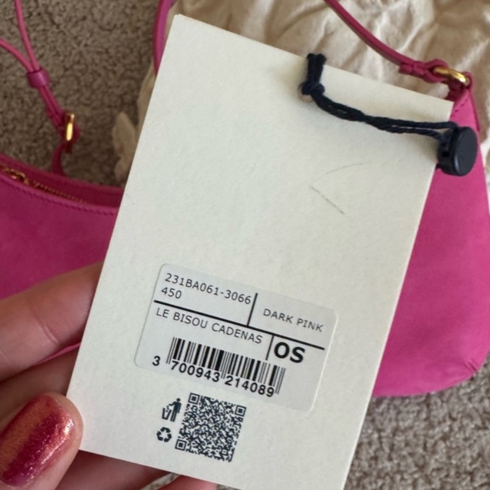 Jacquemus Le Bisou Cadenas pink shoulder bag baguette mini micro purse - Picture 7 of 7